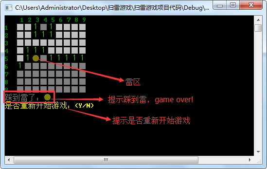 game over显示